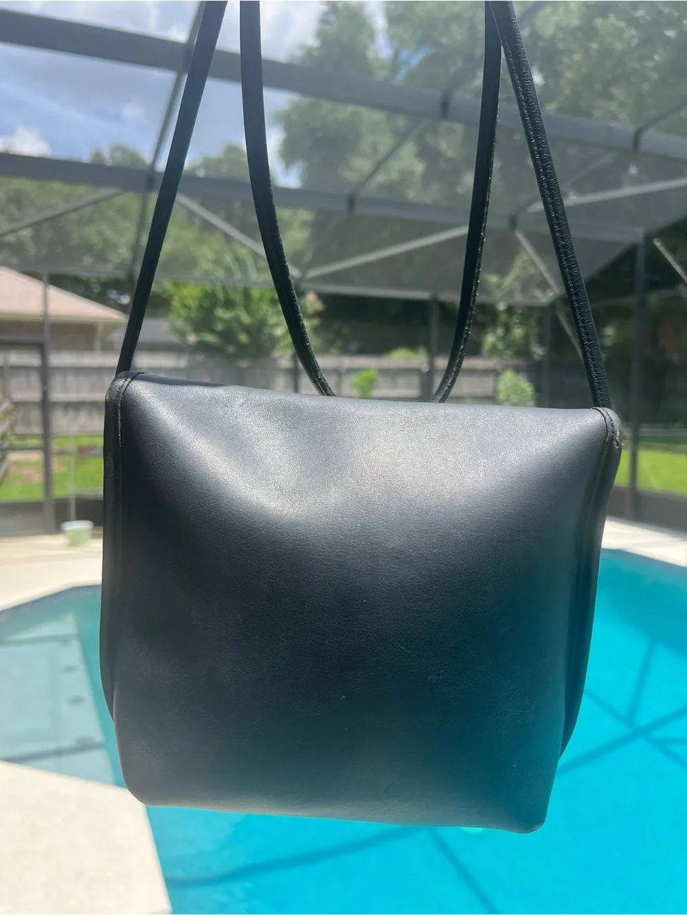 Vintage Coach Quincey Bag 9919 Dark Navy crossbody purse